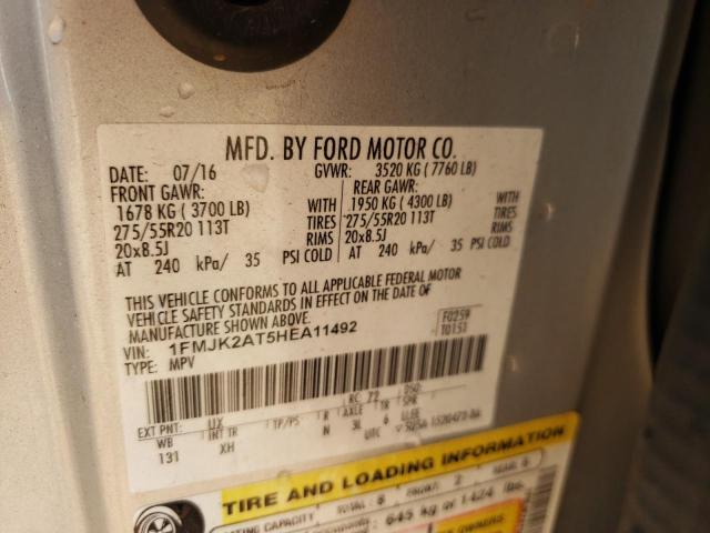 Photo 14 from auction – 2017 FORD EXPEDITION with VIN 1FMJK2AT5HEA11492