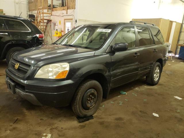 HONDA PILOT EXL 2005 with VIN 5FNYF185X5B039727 - Photo from auction