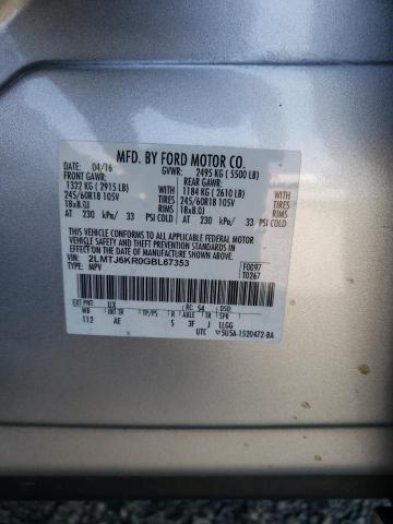 Photo 14 from auction – 2016 LINCOLN MKX SELECT with VIN 2LMTJ6KR0GBL67353