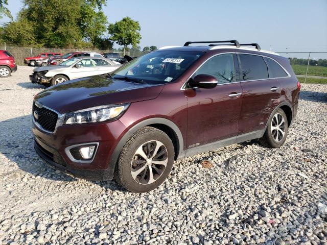 KIA SORENTO EX 2016 with VIN 5XYPHDA52GG119472 - Photo from auction