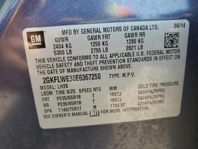 Photo 14 from auction – 2014 GMC TERRAIN SL with VIN 2GKFLWE30E6367250