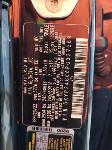 Photo 14 from auction – 2023 KIA TELLURIDE with VIN 5XYP24GC6PG327569