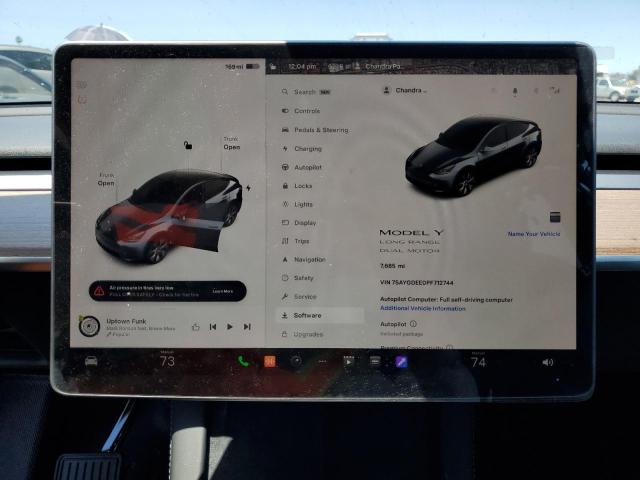 Photo 9 from auction – 2023 TESLA MODEL Y with VIN 7SAYGDEE0PF712744