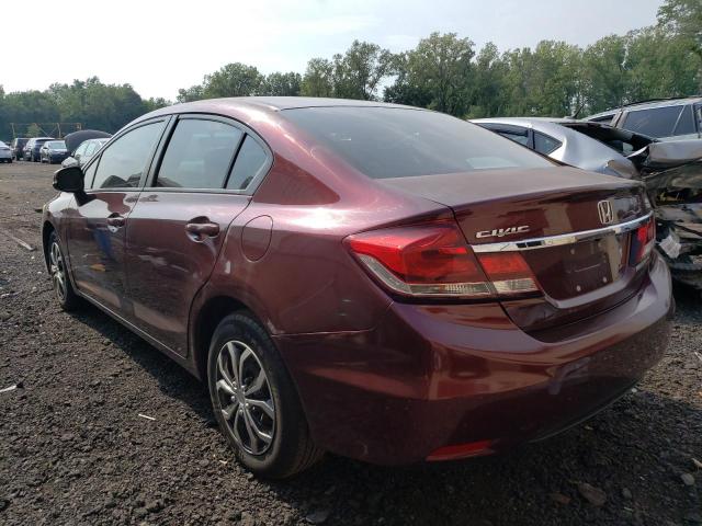 Photo 2 from auction – 2013 HONDA CIVIC LX with VIN 19XFB2F58DE225847