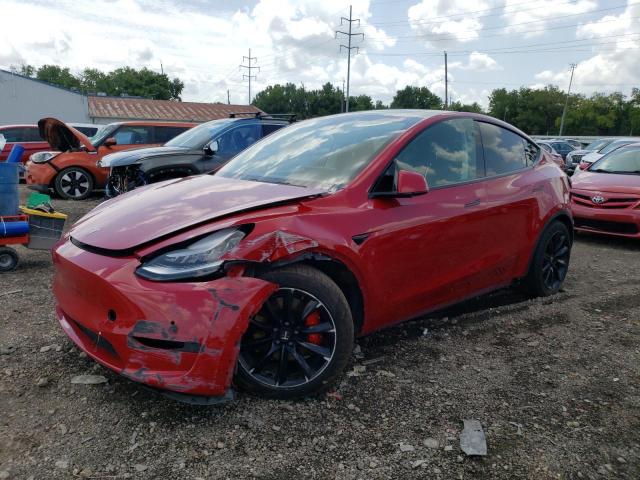 TESLA MODEL Y 2021 with VIN 5YJYGDEF5MF073987 - Photo from auction