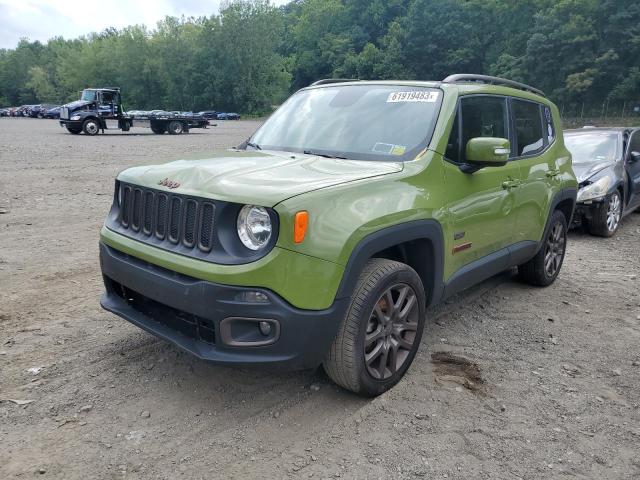 JEEP RENEGADE L 2016 with VIN ZACCJBBT9GPD77427 - Photo from auction