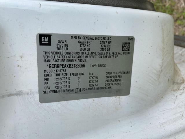 Photo 10 from auction – 2011 CHEVROLET SILVERADO with VIN 1GCRKPEAXBZ182056