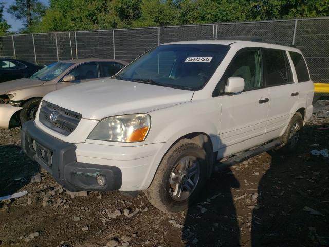 HONDA PILOT EXL 2004 with VIN 2HKYF18664H523239 - Photo from auction