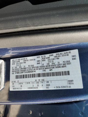 Photo 14 from auction – 2018 FORD ESCAPE S with VIN 1FMCU0F73JUB42614