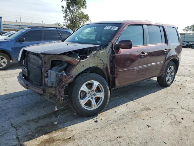 HONDA PILOT EXL 2012 with VIN 5FNYF4H58CB027588 - Photo from auction