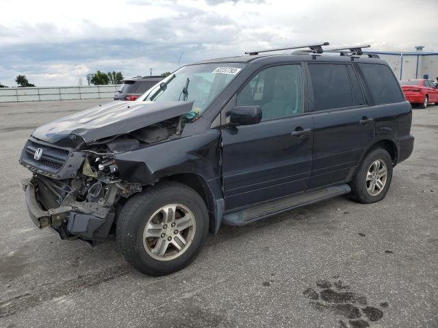 HONDA PILOT EX 2003 with VIN 2HKYF184X3H562672 - Photo from auction