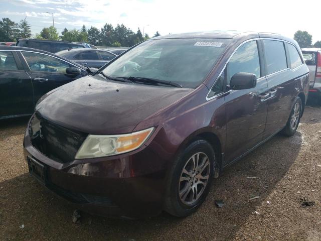 HONDA ODYSSEY EX 2011 with VIN 5FNRL5H6XBB059551 - Photo from auction