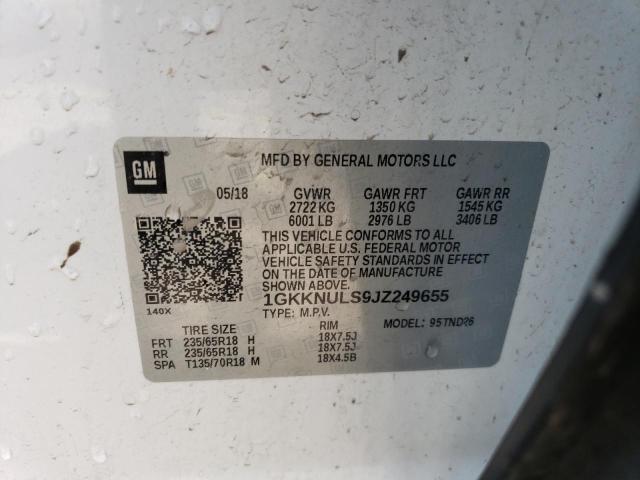 Photo 14 from auction – 2018 GMC ACADIA SLT with VIN 1GKKNULS9JZ249655