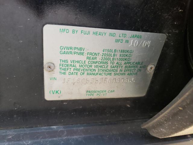 Photo 14 from auction – 2005 SUBARU FORESTER 2 with VIN JF1SG63635G737365