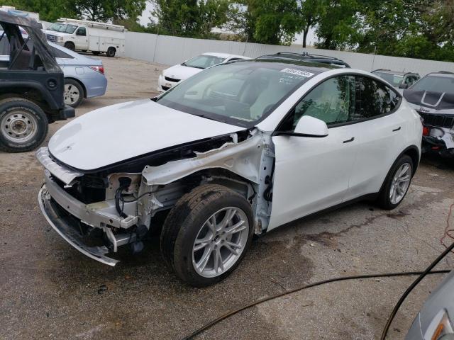 TESLA MODEL Y 2021 with VIN 5YJYGDEE2MF253029 - Photo from auction