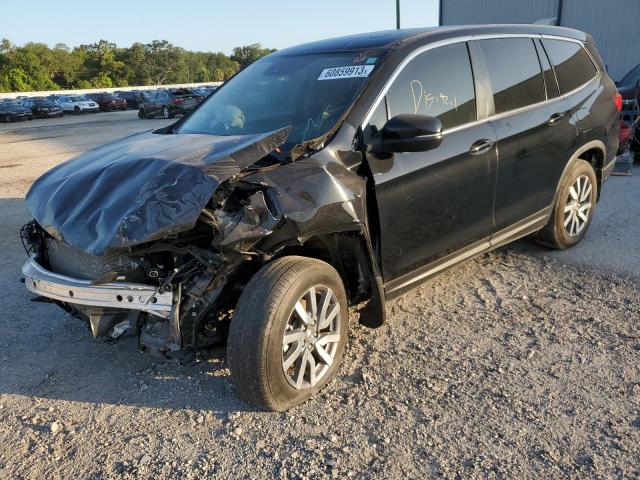 HONDA PILOT EX-L 2021 with VIN 5FNYF5H58MB038856 - Photo from auction