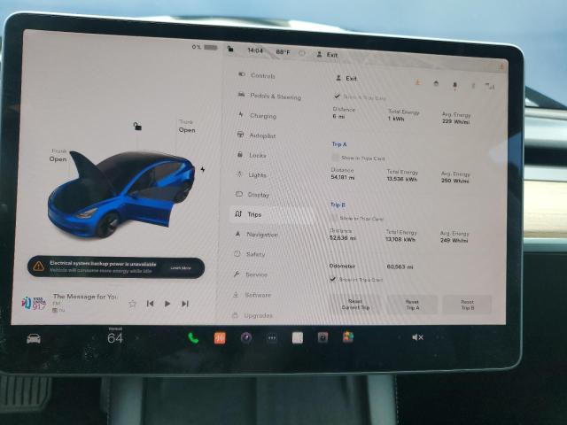 Photo 9 from auction – 2022 TESLA MODEL 3 with VIN 5YJ3E1EA1NF189966