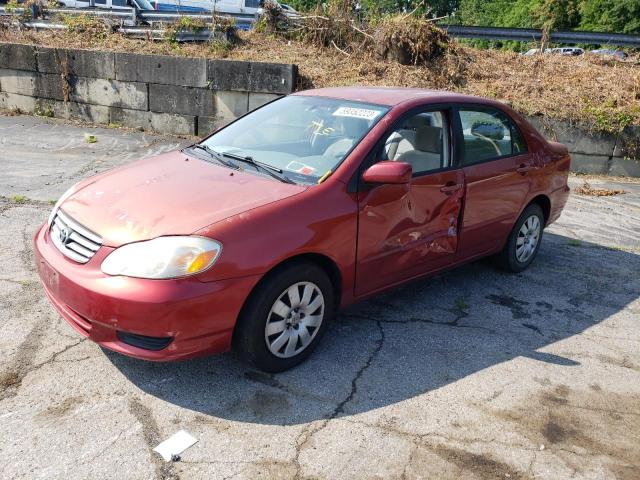 TOYOTA COROLLA 2003 with VIN 2T1BR32E63C163447 - Photo from auction