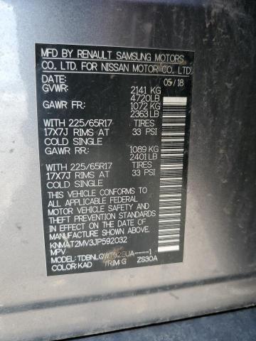 Photo 14 from auction – 2018 NISSAN ROGUE S with VIN KNMAT2MV3JP592032