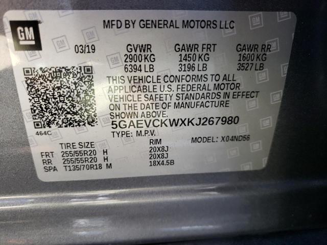 Photo 14 from auction – 2019 BUICK ENCLAVE AV with VIN 5GAEVCKWXKJ267980