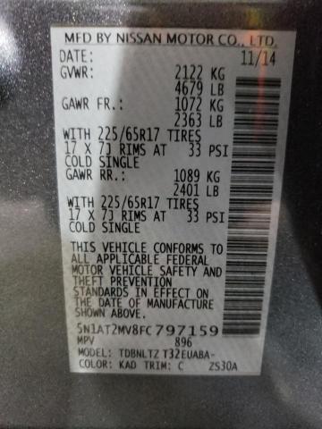 Photo 14 from auction – 2015 NISSAN ROGUE S with VIN 5N1AT2MV8FC797159