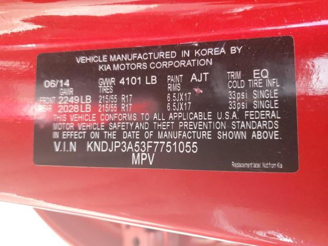 Photo 14 from auction – 2015 KIA SOUL + with VIN KNDJP3A53F7751055