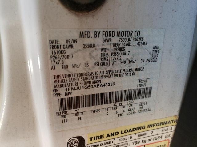 Photo 14 from auction – 2010 FORD EXPEDITION with VIN 1FMJU1G50AEA43236