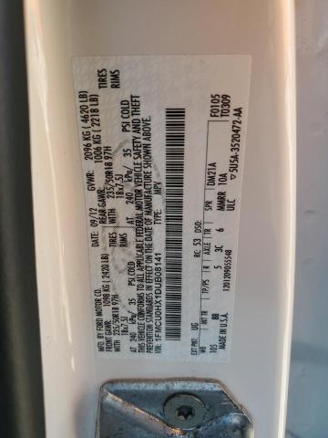 Photo 14 from auction – 2013 FORD ESCAPE SEL with VIN 1FMCU0HX1DUB08141