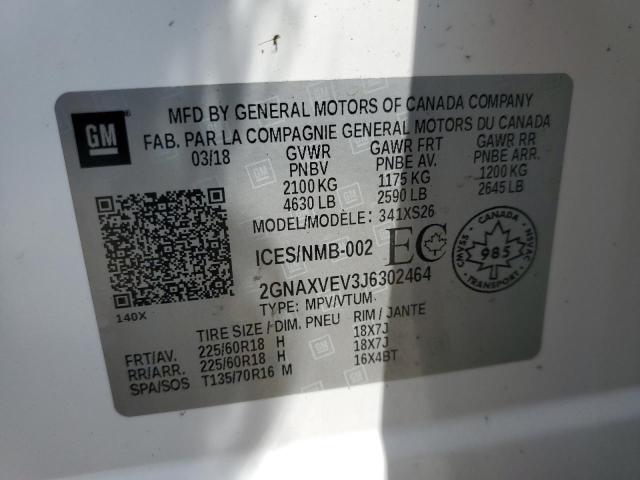 Photo 14 from auction – 2018 CHEVROLET EQUINOX PR with VIN 2GNAXVEV3J6302464