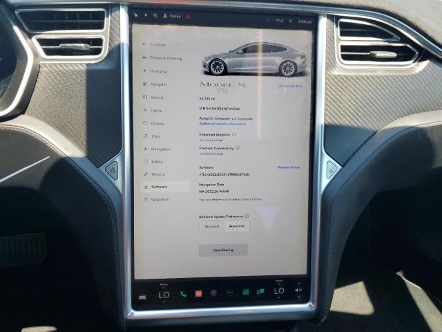 Photo 9 from auction – 2017 TESLA MODEL S with VIN 5YJSA1E16HF180546