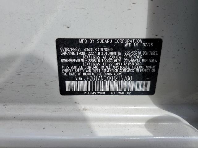 Photo 14 from auction – 2019 SUBARU CROSSTREK with VIN JF2GTANCXKH215700