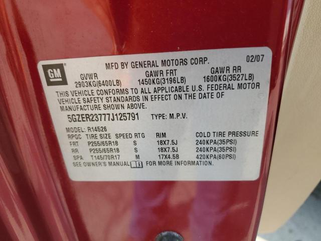 Photo 14 from auction – 2007 SATURN OUTLOOK XE with VIN 5GZER23777J125791