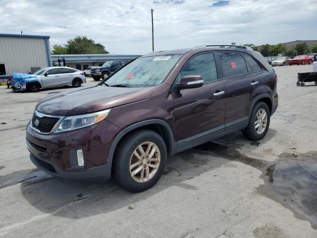 KIA SORENTO LX 2015 with VIN 5XYKT3A66FG662172 - Photo from auction