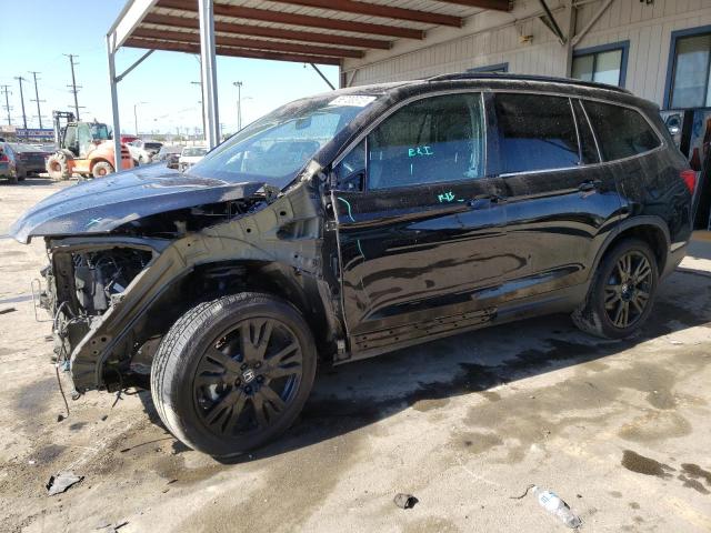 HONDA PILOT SE 2021 with VIN 5FNYF5H29MB041688 - Photo from auction