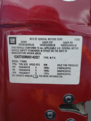Photo 14 from auction – 2006 GMC ENVOY DENA with VIN 1GKET66M966142027