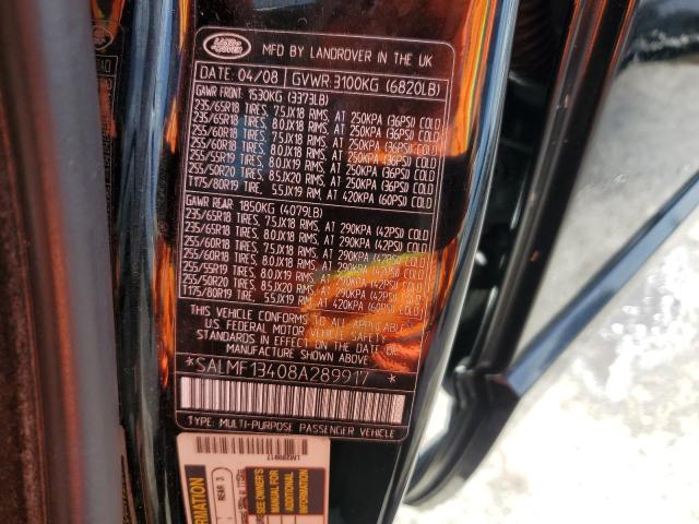 Photo 14 from auction – 2008 LAND ROVER RANGE ROVE with VIN SALMF13408A289917
