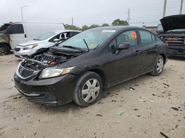 HONDA CIVIC LX 2013 with VIN 2HGFB2F57DH547174 - Photo from auction