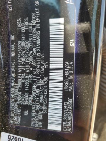 Photo 14 from auction – 2012 TOYOTA SEQUOIA PL with VIN 5TDYY5G14CS041496