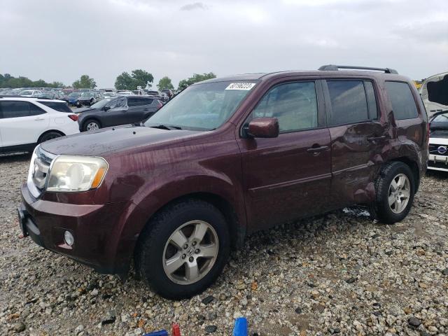 HONDA PILOT EXLN 2011 with VIN 5FNYF4H75BB038063 - Photo from auction