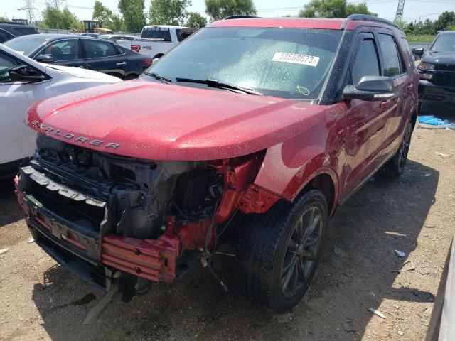 FORD EXPLORER 2018 with VIN 1FM5K7D89JGB05262 - Photo from auction