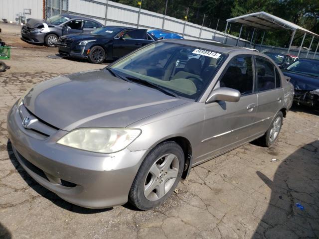 HONDA CIVIC EX 2005 with VIN 2HGES26735H502988 - Photo from auction