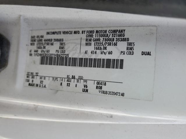 Photo 10 from auction – 2000 FORD ECONOLINE with VIN 1FDWE35SXYHB62735