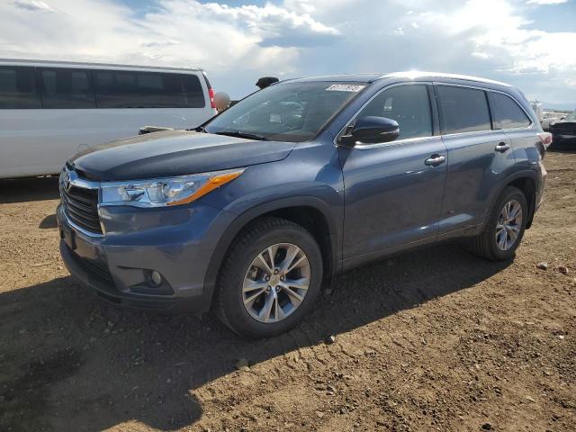 TOYOTA HIGHLANDER 2015 مع رقم تعريف المركبة 5TDJKRFH8FS090343 - صورة من المزاد