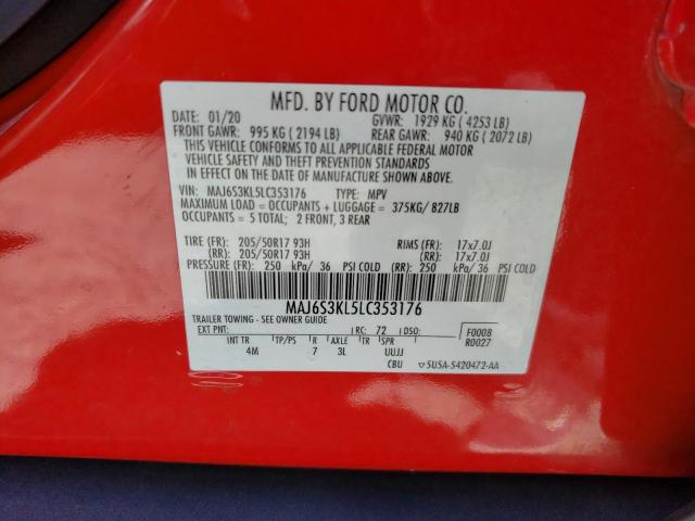 Photo 14 from auction – 2020 FORD ECOSPORT T with VIN MAJ6S3KL5LC353176