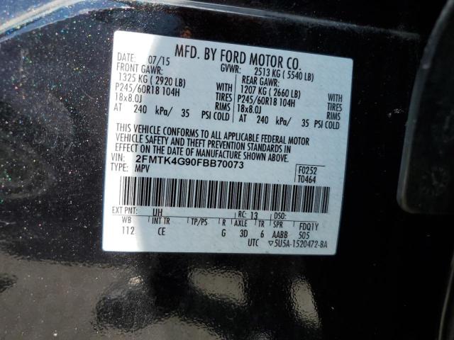 Photo 14 from auction – 2015 FORD EDGE SE with VIN 2FMTK4G90FBB70073