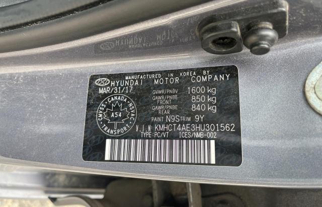 Photo 10 from auction – 2017 HYUNDAI ACCENT SE with VIN KMHCT4AE3HU301562