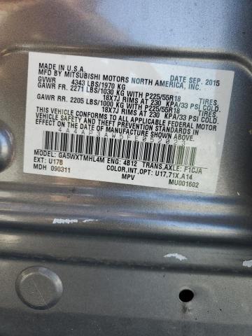 Photo 14 from auction – 2015 MITSUBISHI OUTLANDER with VIN 4A4AP3AW5FE052023