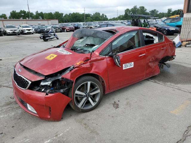 KIA FORTE EX 2017 with VIN 3KPFL4A82HE004857 - Photo from auction