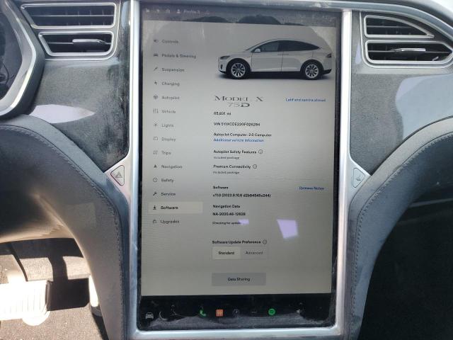 Photo 9 from auction – 2016 TESLA MODEL X with VIN 5YJXCDE22GF026294