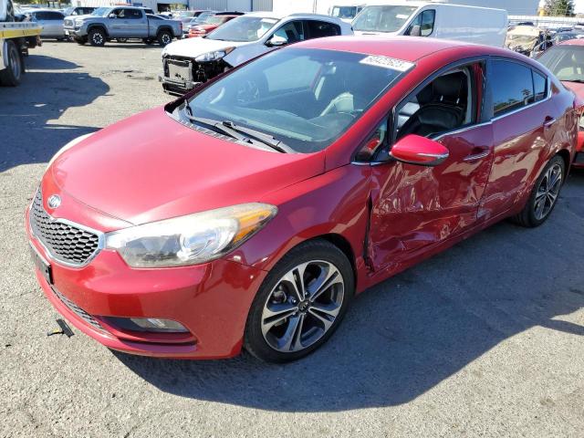 KIA FORTE EX 2014 with VIN KNAFX4A82E5090034 - Photo from auction